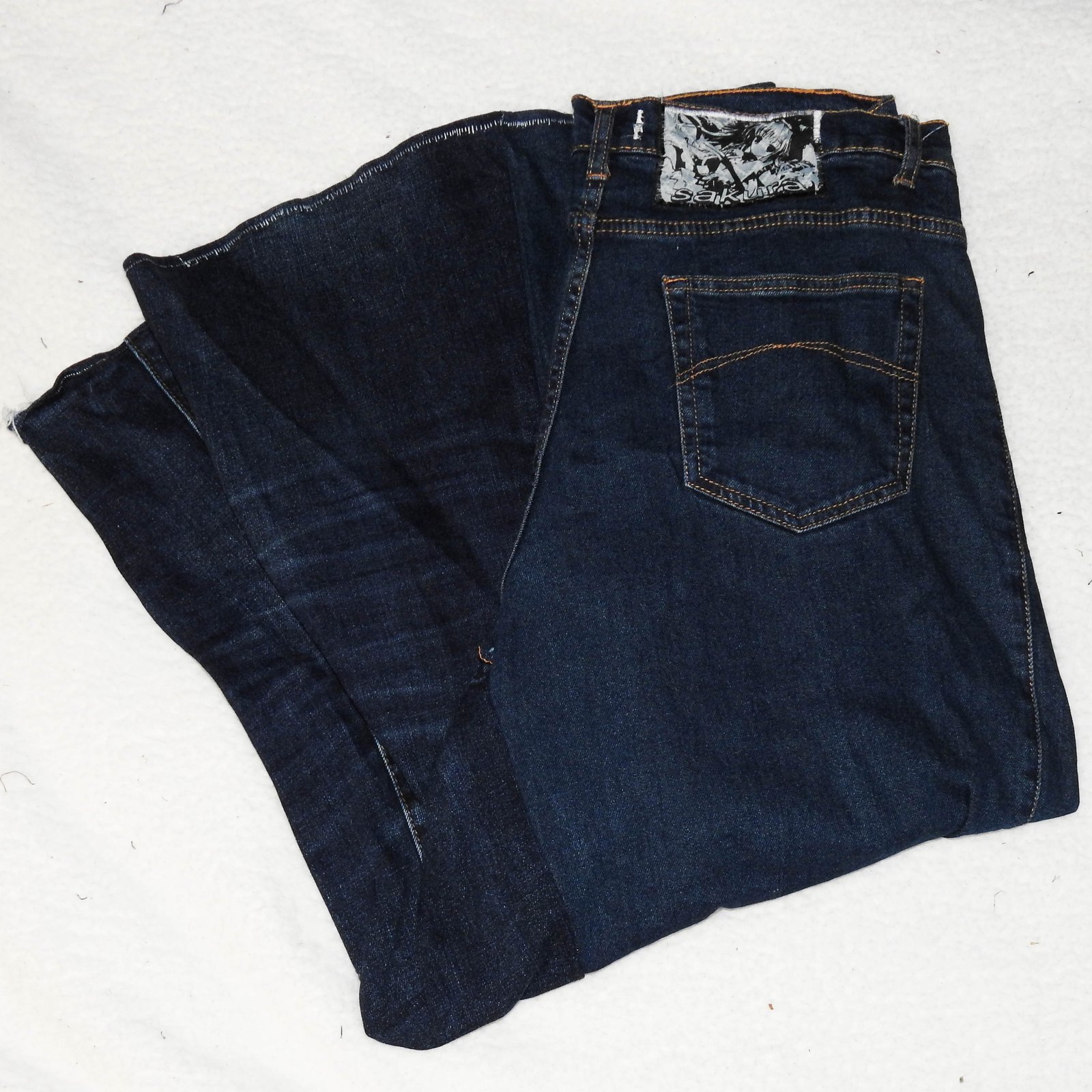 Navy Super Baggy Jeans 32